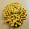 10 x Edible 3D 50mm Chrysanthemum Flower Set icing toppers, cake cupcakes T111 (Honey Gold) view 3