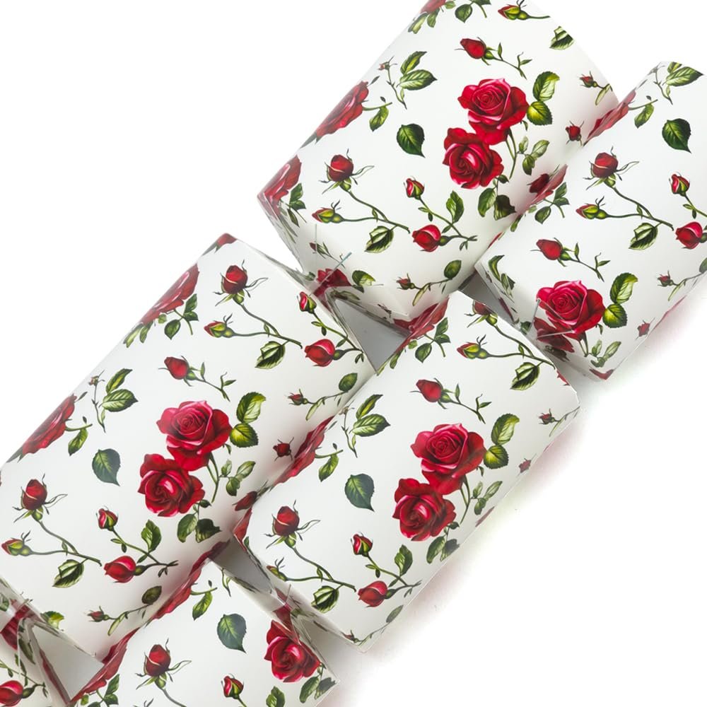 Romantic Rose | Makes 6 Large Valentine's Day Crackers | Make & Fill Your Own