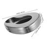 ibasenice Stainless Steel Ergonomic Bedpan for Elderly and Bedridden Patients Suitable for Hospitals Nursing Homes and Home Care Use view 2