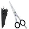 5" Sharp Beard Scissors & Pouch | Professional Moustache Scissors Ear and Nose Hair Trimming Scissors Stainless Steel Carbon Steel view 1