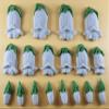 18 x Edible 3D 55mm Bluebell flowers icing toppers, cake cupcakes T119 (Grey SIlver) view 2
