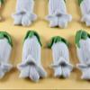 18 x Edible 3D 55mm Bluebell flowers icing toppers, cake cupcakes T119 (Grey SIlver) view 3