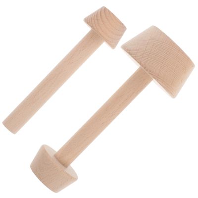JECOMPRIS 2pcs Double Sided Wooden Egg Tart Mold for Making Egg Tarts and Shaping Pastry Dough, Dualheaded Design Baking Tool for DIY Baking and Home Use