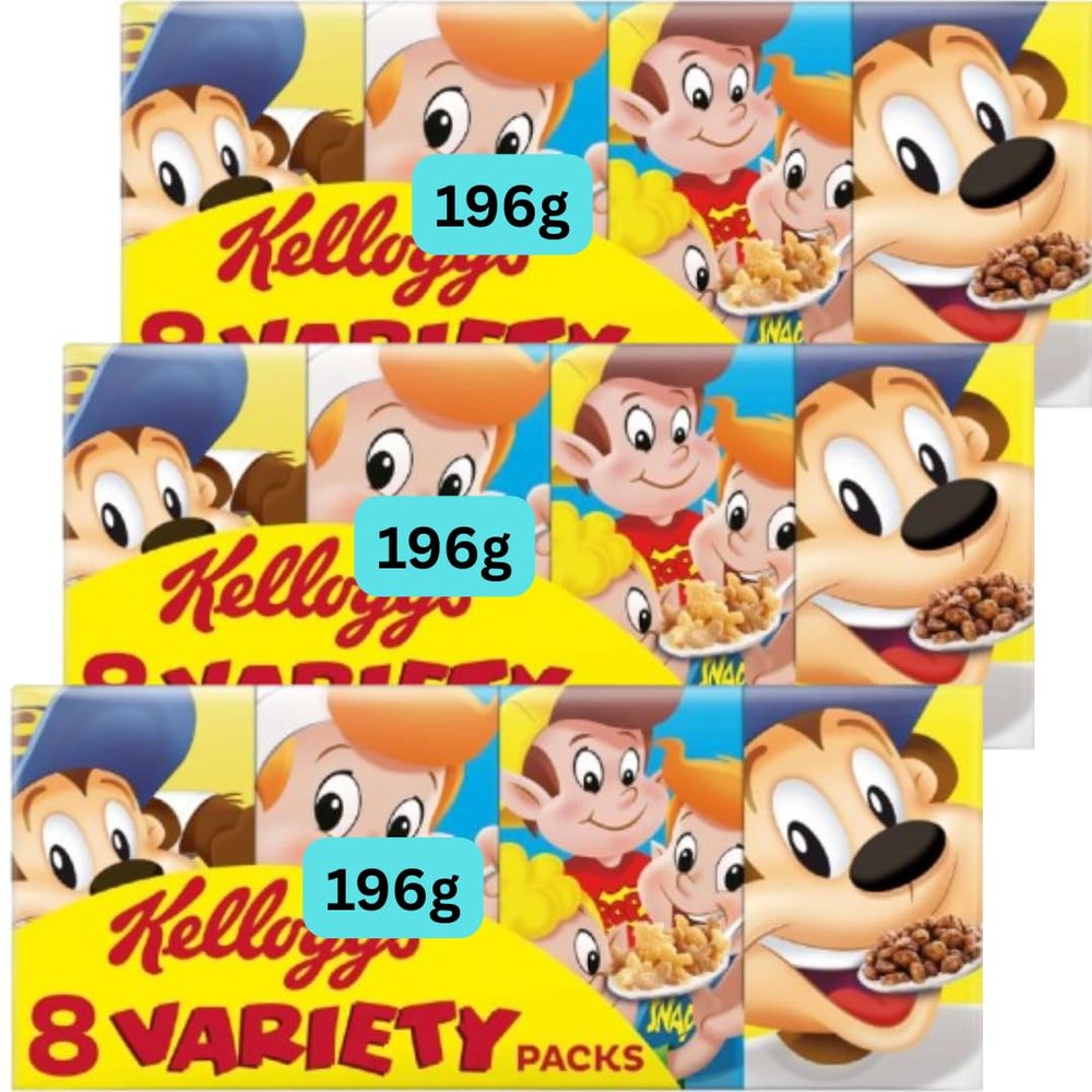 Variety Pack Cereal 196g (8 mini packs) (3x196g)