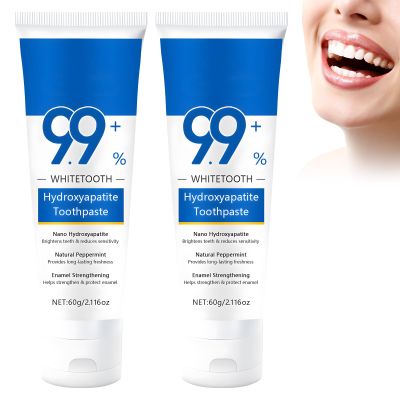 2PCS Hydroxyapatite Toothpaste, Nano Hydroxyapatite Toothpaste for Helping Remineralize, Protecting Enamel, Relieving Sensitivity