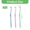 3 Pieces Tuft Toothbrushes Slim Interspace Teeth Brush for Orthodontic Braces & Detail Cleaning view 2