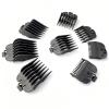 8 PCS Hair Clipper Guards, Hair Clipper Comb Replacement Guards Set, Hairs Trimmer Guards Limit Comb Replacements Compatible with Wahl and Most Clippers for Adults, Children, Pets (Black)