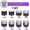 8 PCS Hair Clipper Guards, Hair Clipper Comb Replacement Guards Set, Hairs Trimmer Guards Limit Comb Replacements Compatible with Wahl and Most Clippers for Adults, Children, Pets (Black) view 2