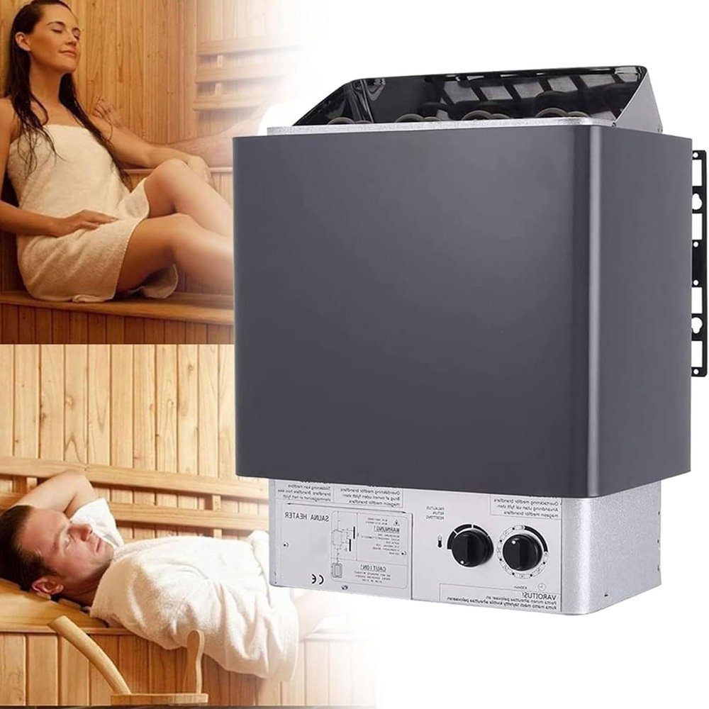 Electric Sauna Heater, 4.5kw Steam Bath Stove with 3-Hour Timer and Adjustable Temperature for 106-318 Cubic Feet, Ideal for Home, Hotel, and Spa