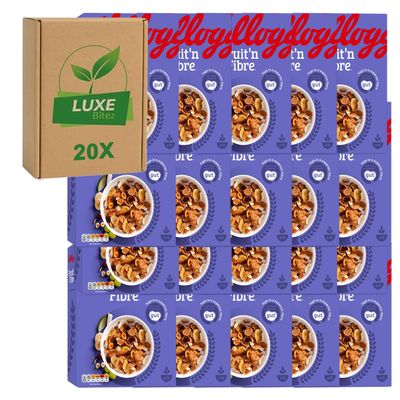 Breakfast Cereal Mini Portions Fruit n Fibre 45g Compatible with Kelloggs By Luxe Bitez (Pack of 20)