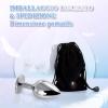 3 Pcs Stainless Steel Hard Heart-Shaped Rhinestone Light Blue Hip Trainer AccessoriesProtective Exercise Accessories for Endurance TrainingCouple Gift view 2