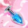 3 Pcs Stainless Steel Hard Heart-Shaped Rhinestone Light Blue Hip Trainer AccessoriesProtective Exercise Accessories for Endurance TrainingCouple Gift view 4