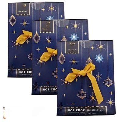 Hot Chocolate Variety Gift Box with Assorted Flavours, Individual Sachets, Easy Mix Cocoa Drink Selection, Ideal for Gifting, Sharing or Everyday Enjoyment (Pack of 2)
