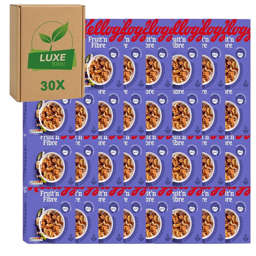 Breakfast Cereal Mini Portions Fruit n Fibre 45g Compatible with Kelloggs By Luxe Bitez (Pack of 30)