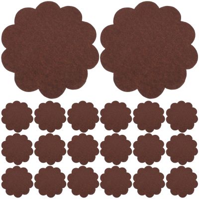 NUOBESTY 500pcs Flower Shape Food-Grade Papers Greaseproof Liners Sandwich Wrapping Papers for Baking