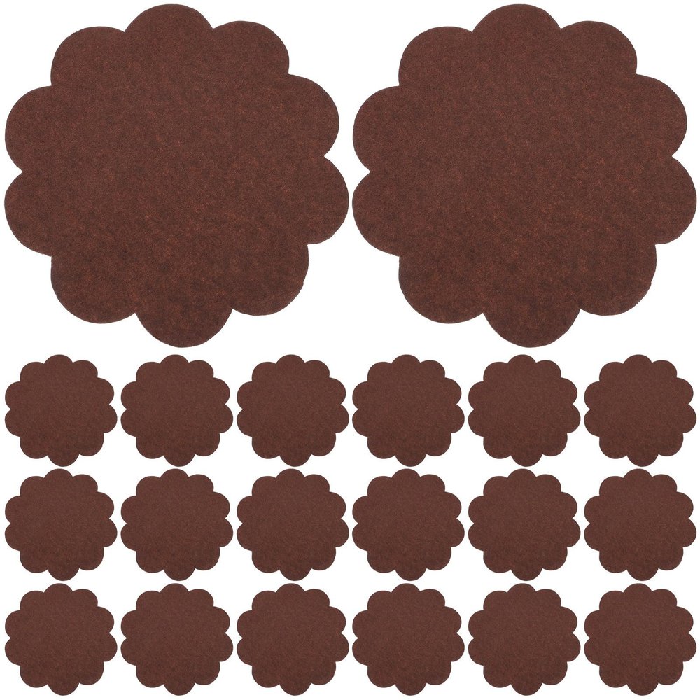 NUOBESTY 500pcs Flower Shape Food-Grade Papers Greaseproof Liners Sandwich Wrapping Papers for Baking