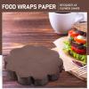 NUOBESTY 500pcs Flower Shape Food-Grade Papers Greaseproof Liners Sandwich Wrapping Papers for Baking view 4