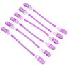 KOMBIUDA 6pcs Windproof Hat Strap Clips Cap Retainer Clips Hat Strap Locks with PC Material for Outdoor Activities, Easy to Carry and Anti-Lost, Unique Creative Design in Purple view 1