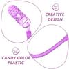 KOMBIUDA 6pcs Windproof Hat Strap Clips Cap Retainer Clips Hat Strap Locks with PC Material for Outdoor Activities, Easy to Carry and Anti-Lost, Unique Creative Design in Purple view 3