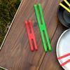 NUOBESTY 6pcs Reusable Silicone Elastic Bands for Lunch Box Fixing Portable Storage Ties H-shaped Design for Boys and Girls Bento Lunch Box Organization view 4