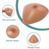 Silicone Breast Forms, Triangle Concave Bottom Fake Boobs Bra Enhancer Inserts - A Cup, Brown for Crossdresser, Transgender(D Cup) view 3