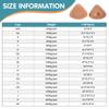 Silicone Breast Forms, Triangle Concave Bottom Fake Boobs Bra Enhancer Inserts - A Cup, Brown for Crossdresser, Transgender(D Cup) view 4