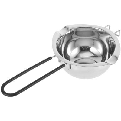 GARVALON Stainless Steel Melting Pot 400ml Capacity with Easy to Clean Compact Design for Butter, Wax, Cheese Heating and DIY Candle Making in Kitchen