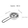 GARVALON Stainless Steel Melting Pot 400ml Capacity with Easy to Clean Compact Design for Butter, Wax, Cheese Heating and DIY Candle Making in Kitchen view 2