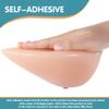 Self Adhesive Triangle Silicone Breast Forms E Cup Nude, Concave Bottom Bra Enhancers for Mastectomy(A Cup) view 3
