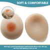 Teardrop Silicone Breast Forms, 1 Pair D Cup Brown Fake Boobs - Bra Enhancer Inserts for Transgender & Crossdresser(White,D Cup) view 2