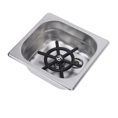 RIZGHWOY Automatic Pitcher Rinser, Stainless Steel Embedded Cup Washer with High Pressure Rinsing, for Home and Commercial Kitchen Use (Silver)
