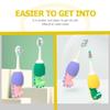 Cartoon Kids Toothbrush White Silicone Pp Soft Bristle view 3