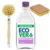 DaleandHolly Eco Washing Up Bundle with Ecover Washing-Up Liquid 450ml Lily & Lotus, Wooden Dish Brush & Eco Sponge view 1