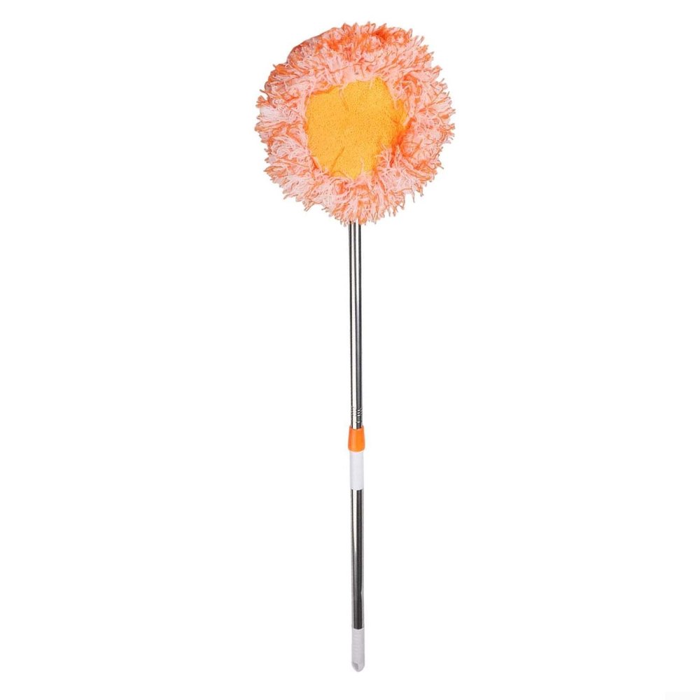 360 Rotating Wall Cleaning Mop With Telescopic Rod | Easy Installation | Cleans Hard-to-Reach Corners Of Glass, Floors, Walls & Vehicles