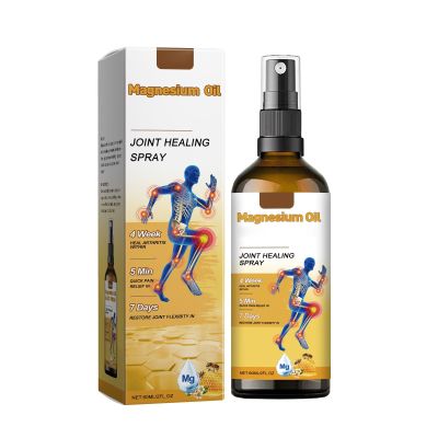 1/2/3PCS Magnesium Oil Bee Joint Healing Spray, Bee Cream for Arthritis, Bee Joint Muscle Effective Relief for Back, Neck, Hands, Feet,Knee, 60ML/2FL.OZ (1)