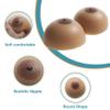DD Cup Self-Adhesive Round Silicone Breast Forms - Brown Mastectomy Prosthetic for Transgender Crossdresser(HH Cup) view 4