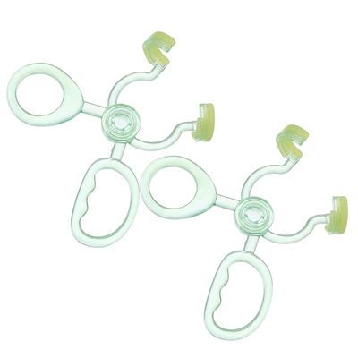 WRITWAA 2pcs Reusable Lens Inserter Remover Tools Portable Plastic Contact Lens Applicators for Travel and Makeup Use with Antislip Grip