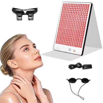 Warmforwel S3 PRO LED Therapy Pad - 4 Spectral Light Sources 9 Modes, AI Voice Control & Smart App for Face & Body Care, UV-Free