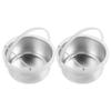 Abaodam 2pcs Aluminum Wax Pot Inner Liner 400cc for Wax Warmer Hair Removal Machine Portable Melting Bowl Suitable for Salon and Home Use view 1