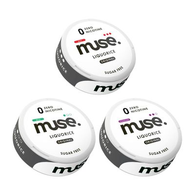 Muse No Nic Pouch Trial Pack with All Strengths (Liquorice)
