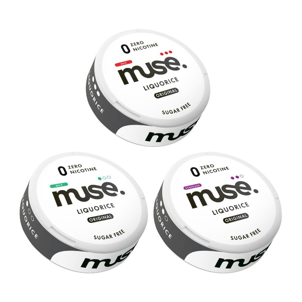 Muse No Nic Pouch Trial Pack with All Strengths (Liquorice)