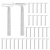 30PCS Disposable shaver, Women Razors for Shaving with 2 Stainless Steel Blades Lightweight Handles Sensitive Shave Hair Gently Safely Multipurpose Men Blade for Face Armpit Multipurpo Travel Home