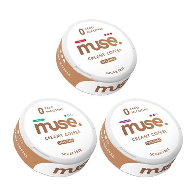 Muse No Nic Pouch Trial Pack with All Strengths (Creamy Coffee)