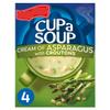 Cup A Soup Cream of Asparagus with Croutons, 4 Sachets per Box, 117g, Pack of 2, Suitable for Vegetarians view 3