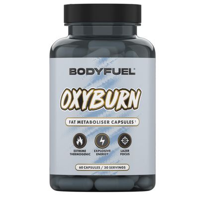 Applied Nutrition BodyFuel OxyBurn Thermogenic Capsule - High Caffeine Fat Metaboliser with Green Tea L-Carnitine & Chromium, Energy Focus & Metabolism Support (60 Capsules 30 Servings)