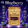 Pure Blueberry Capsules | Clean Formula | Blueberries Supplement | Crown Supplements UK (360 Capsules) view 4
