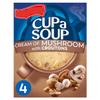 Cup A Soup Cream of Mushroom with Croutons, 4 Sachets per Pack, Pack of 2, 99g, Vegetarian view 3
