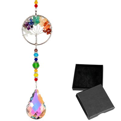 Tree of Life Rainbow Hanging Ornament with Gift Box, Spiritual Gifts