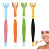 3 Sided Toothbrush 4 Pcs Autism Sensory Toothbrush Set with Soft Bristles Ergonomic Handle Efficient Oral Care Travel-Friendly Three Sided Toothbrush for Kids and Adults view 1