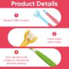 3 Sided Toothbrush 4 Pcs Autism Sensory Toothbrush Set with Soft Bristles Ergonomic Handle Efficient Oral Care Travel-Friendly Three Sided Toothbrush for Kids and Adults view 3